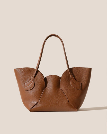 SEPAL S GRAINY - Tulip Shape Zipped Tote Bag - Hereu Women