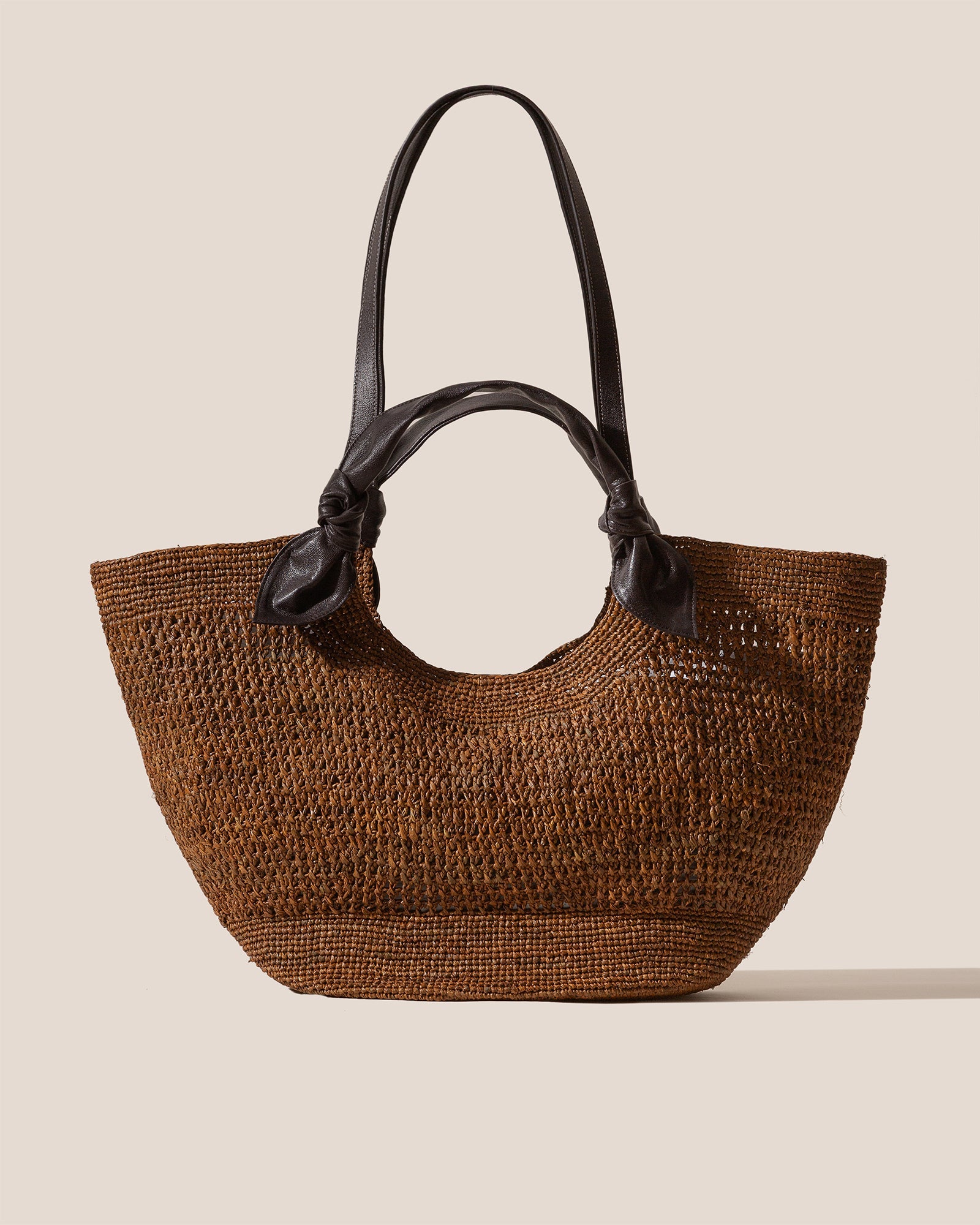 FONOL L RAFFIA - Crocheted Raffia Basket - Hereu Women