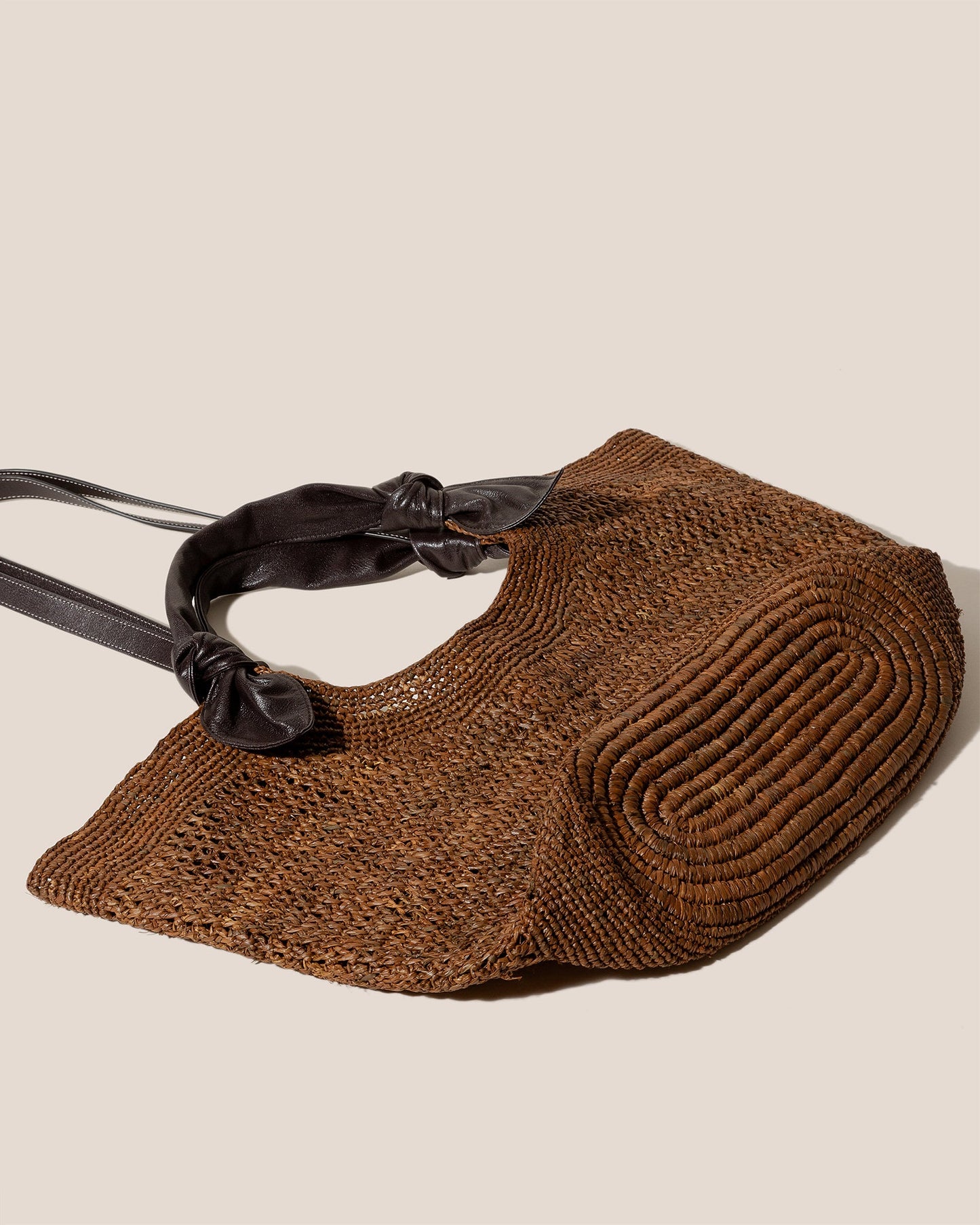 FONOL L RAFFIA - Crocheted Raffia Basket - Hereu Women