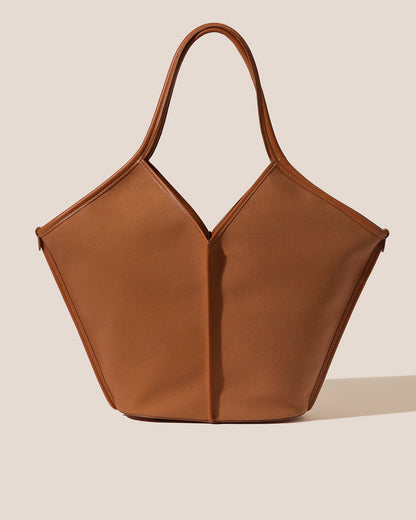 CALELLA - Leather-trimmed Organic Cotton Tote Bag - Hereu Women|Men