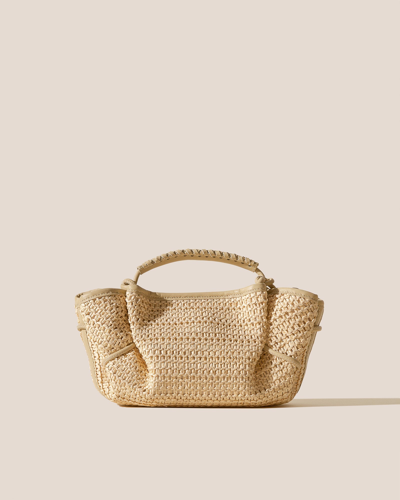 ARTA MINI RAFFIA - Pleated Crossbody Bag - Hereu Women