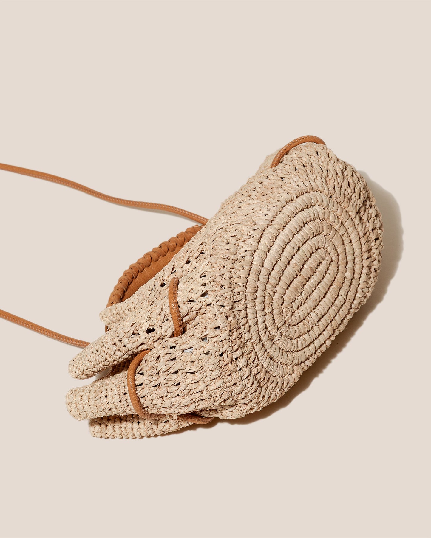 ARTA MINI CROCHET RAFFIA - Pleated Crossbody Bag - Hereu Women