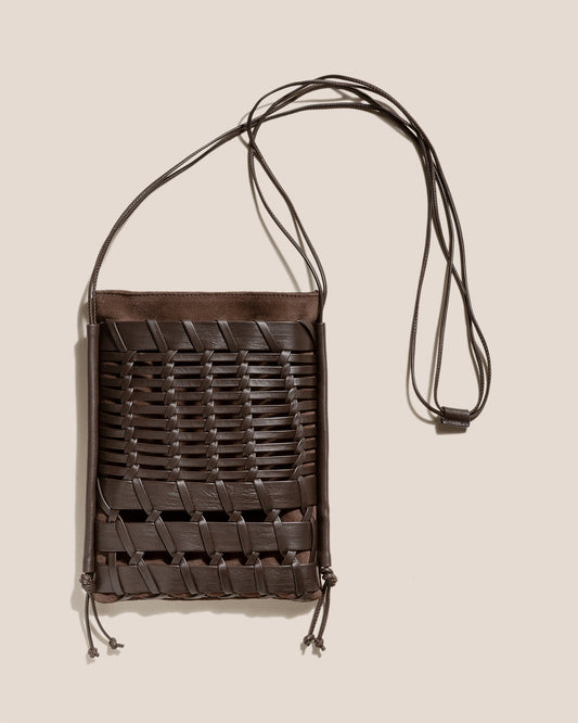 TRENA SUEDE - Flat Square Crossbody Bag - Hereu Women|Men