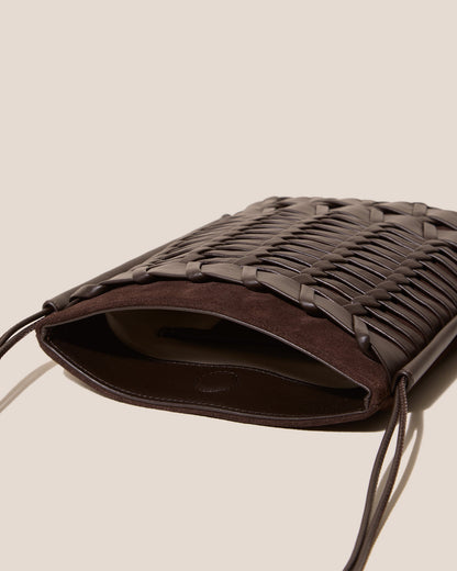 TRENA SUEDE - Flat Square Crossbody Bag - Hereu Women|Men