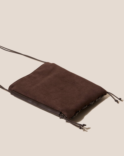 TRENA SUEDE - Flat Square Crossbody Bag - Hereu Women|Men