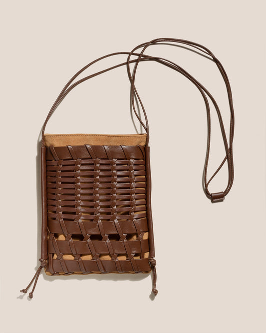 TRENA SUEDE - Flat Square Crossbody Bag - Hereu Women|Men