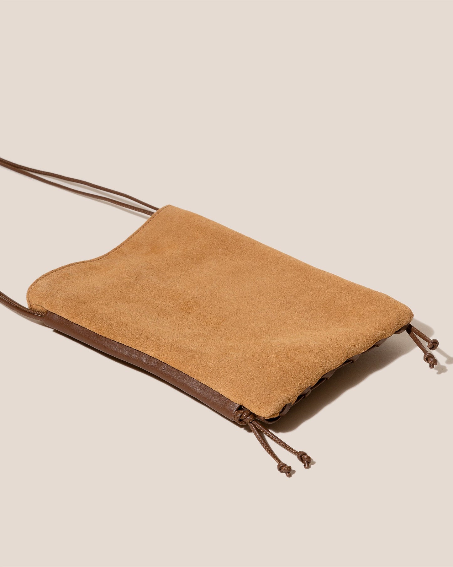 TRENA SUEDE - Flat Square Crossbody Bag - Hereu Women|Men
