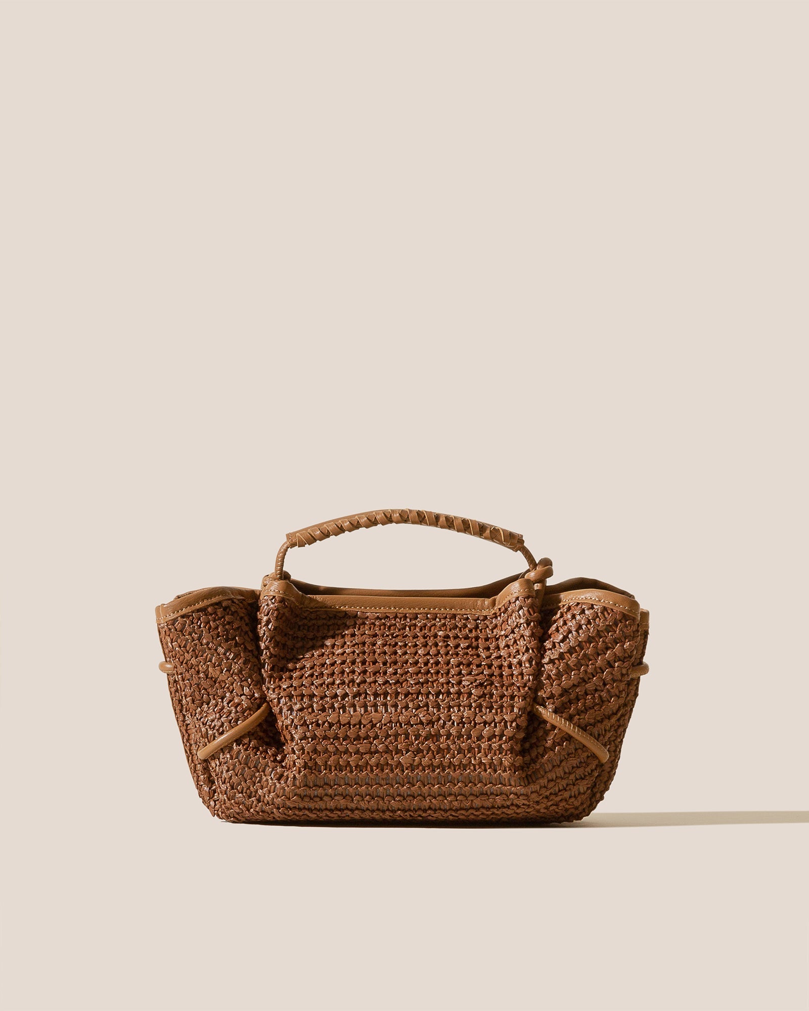 ARTA MINI RAFFIA - Pleated Crossbody Bag - Hereu Women