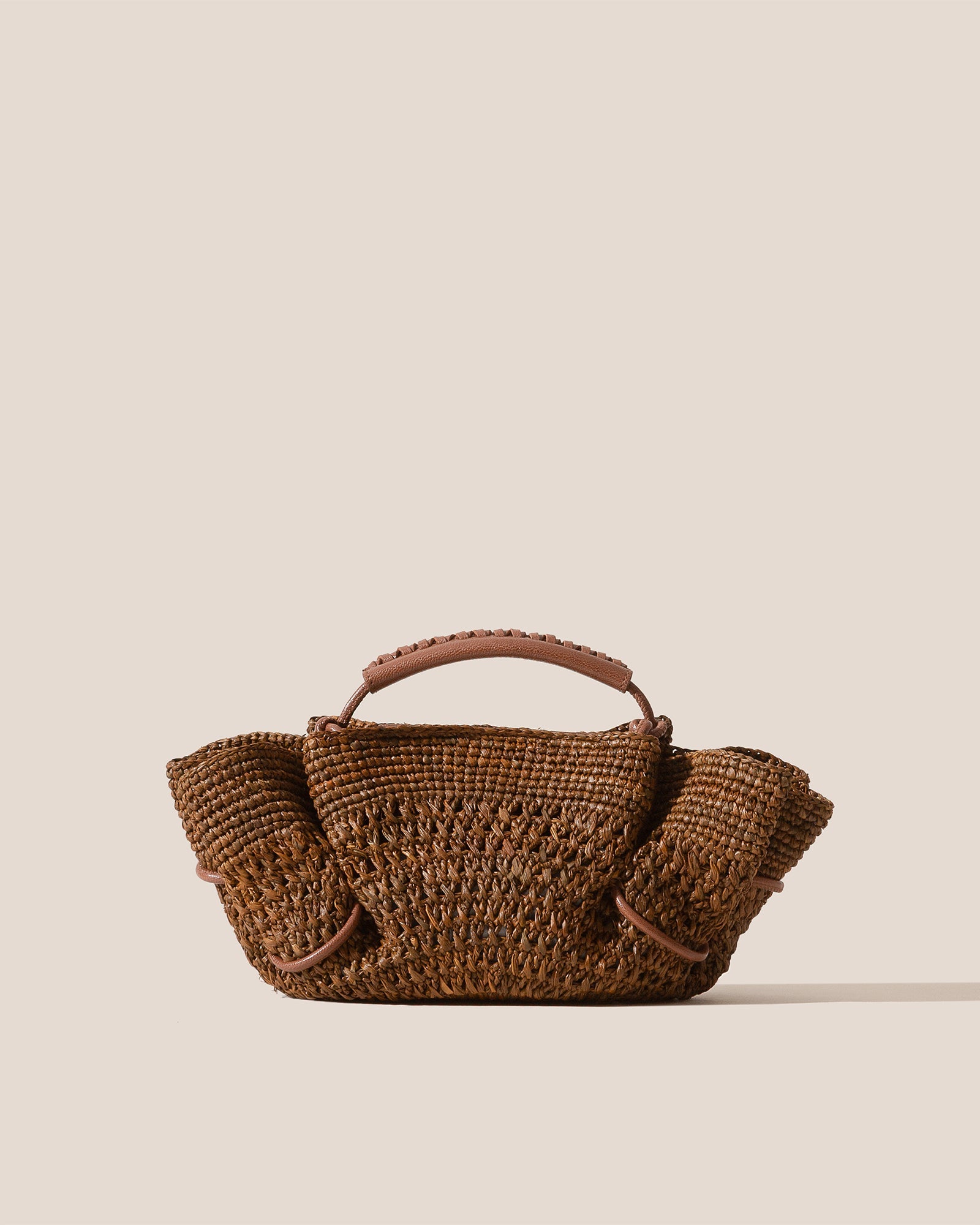 ARTA MINI CROCHET RAFFIA - Pleated Crossbody Bag - Hereu Women|Men