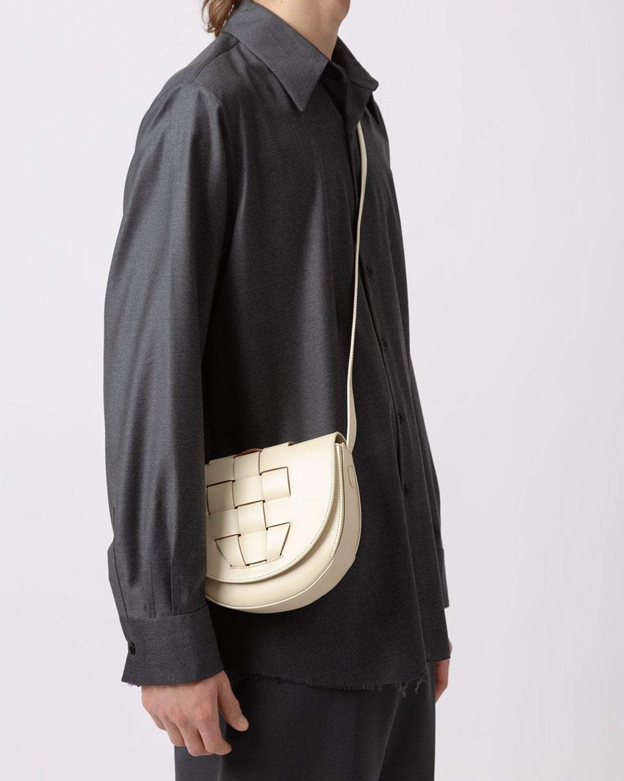 SINIA - Satchel Interwoven Front Detail Bag - Hereu Women|Men
