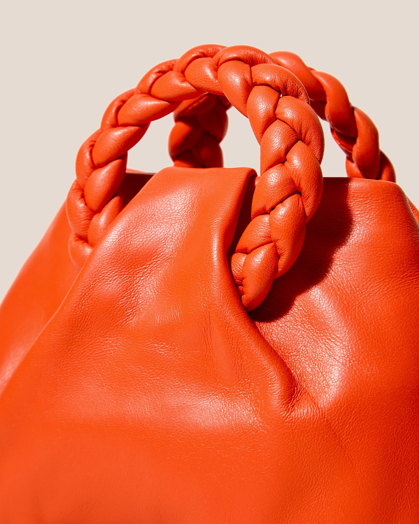 BOMBON - Plaited-handle Leather Handbag - Hereu Women