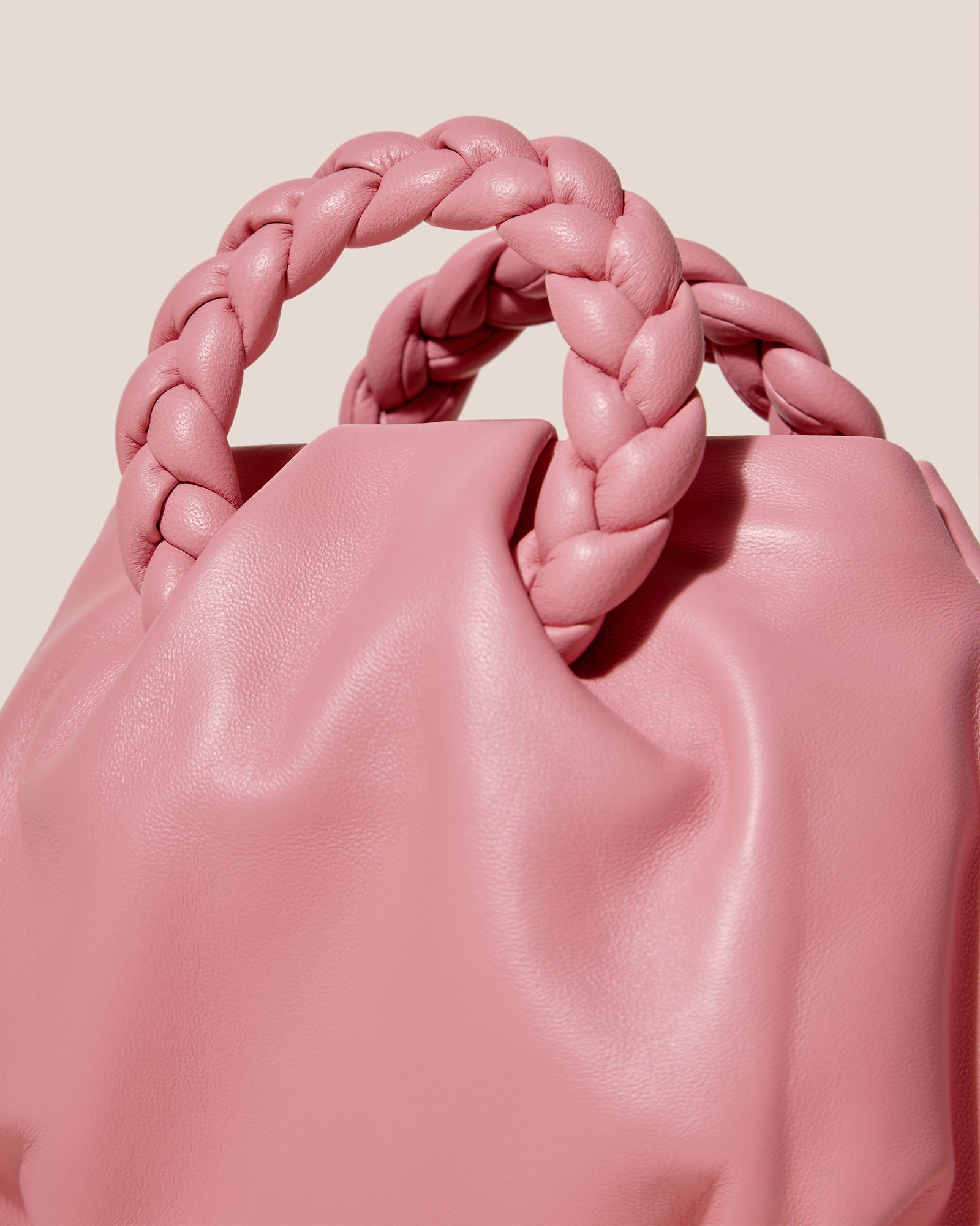 BOMBON - Plaited-handle Leather Handbag - Hereu Women