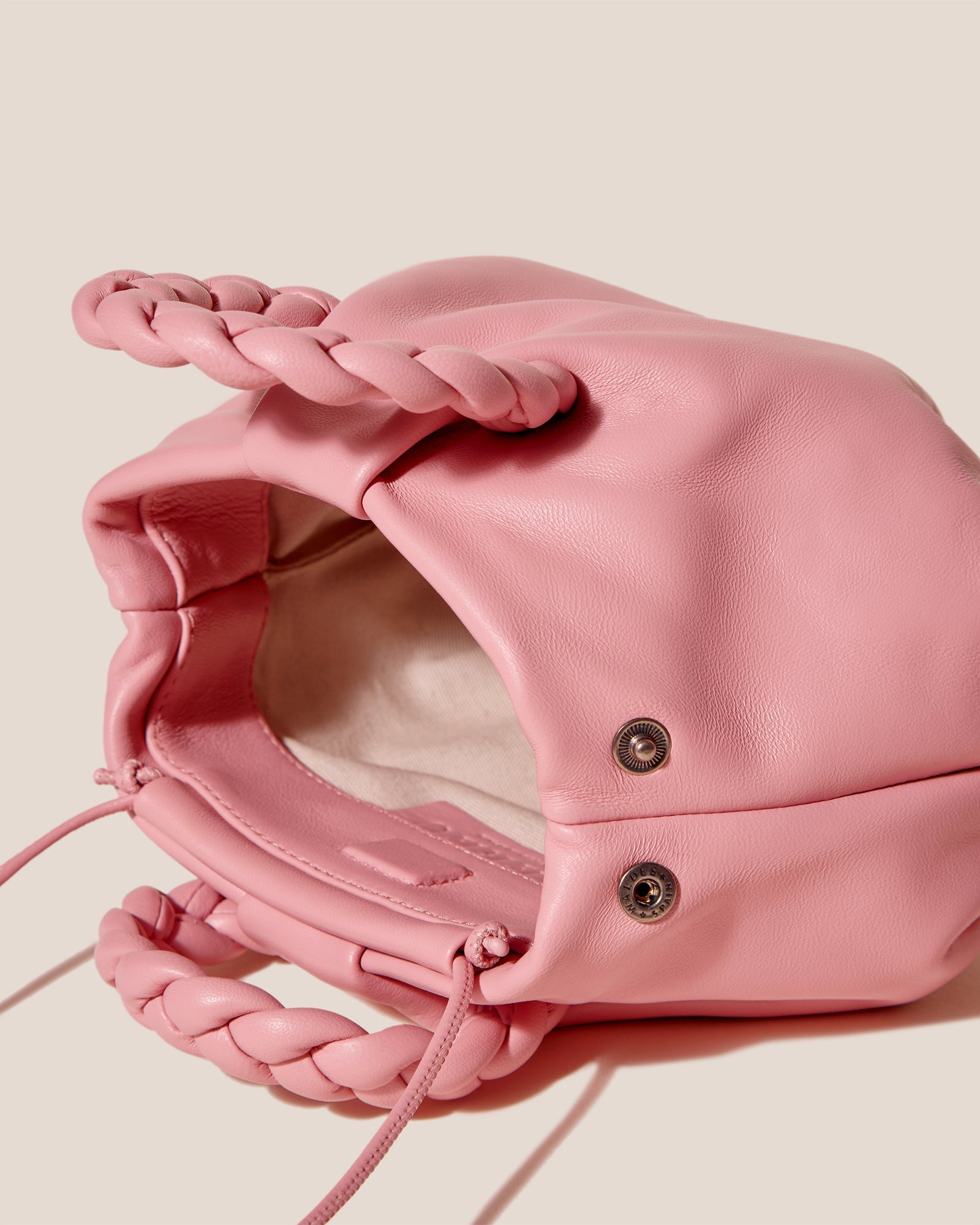 BOMBON - Plaited-handle Leather Handbag - Hereu Women