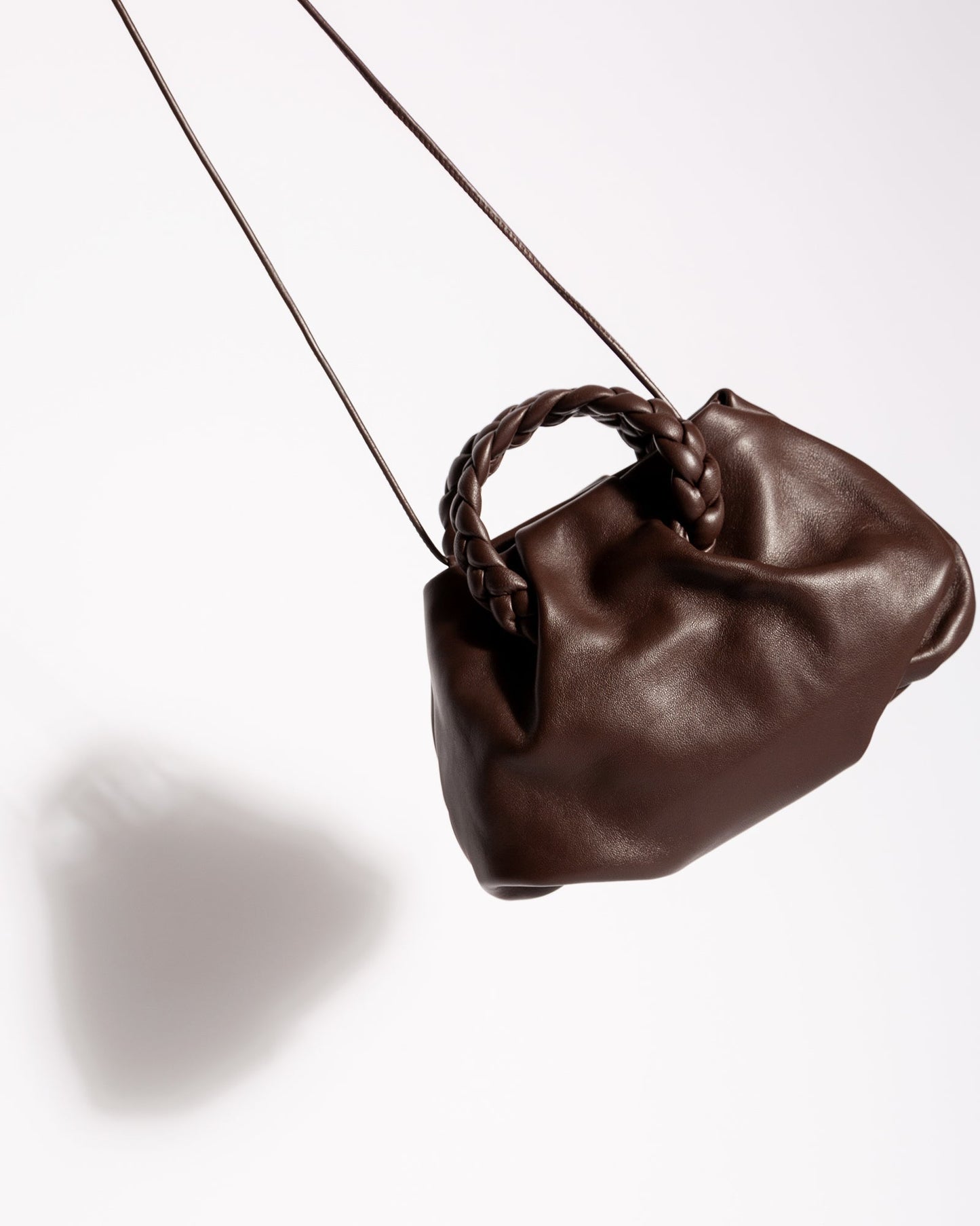 BOMBON - Plaited-handle Leather Handbag - Hereu Women