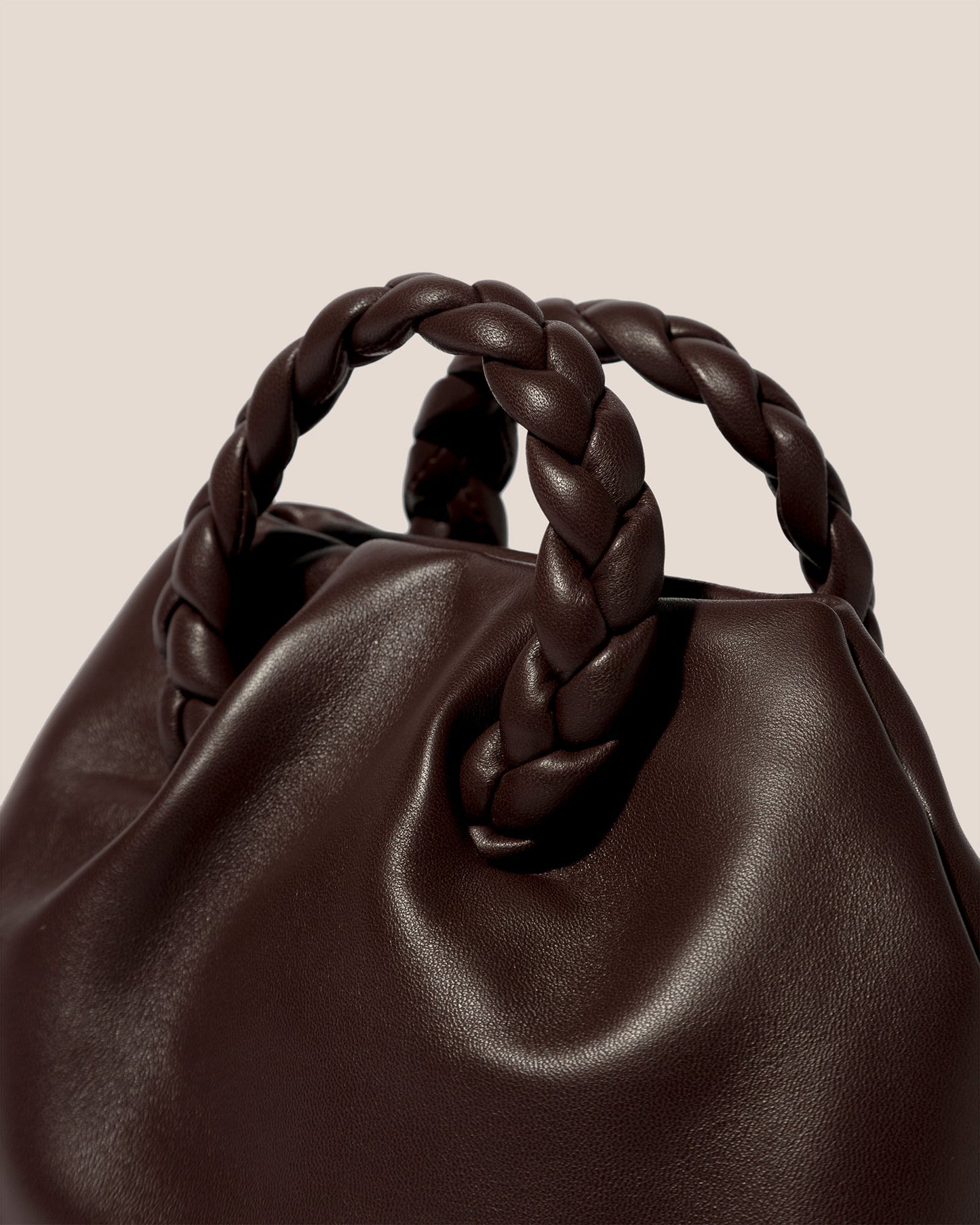 BOMBON - Plaited-handle Leather Handbag - Hereu Women