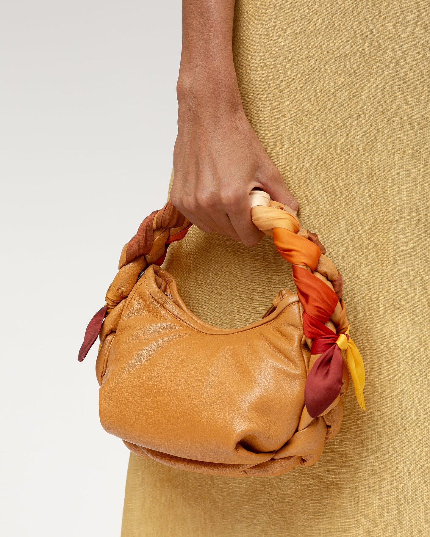 ESPIGA MINI FOULARD - Braided Detail Crossbody Bag - Hereu Women