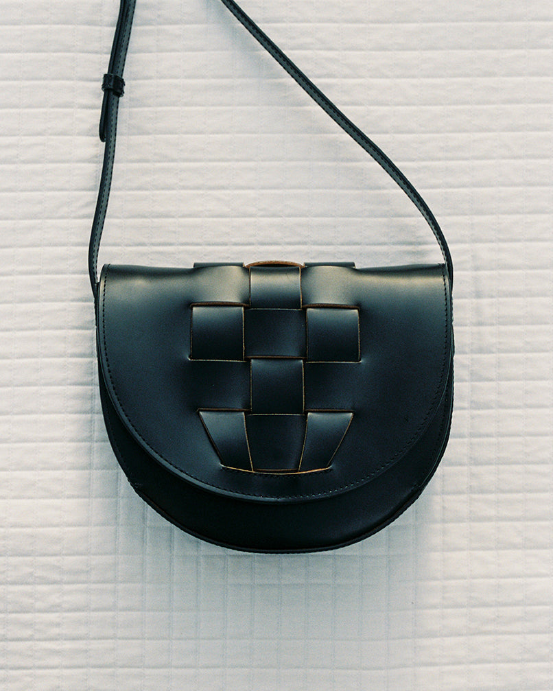 SINIA - Satchel Interwoven Front Detail Bag - Hereu Women|Men