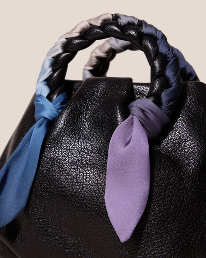 BOMBON FOULARD - Plaited-handle Leather Handbag - Hereu Women