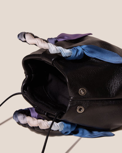 BOMBON FOULARD - Plaited-handle Leather Handbag - Hereu Women