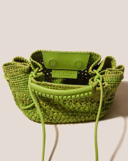 ARTA MINI CROCHET RAFFIA - Pleated Crossbody Bag - Hereu Women