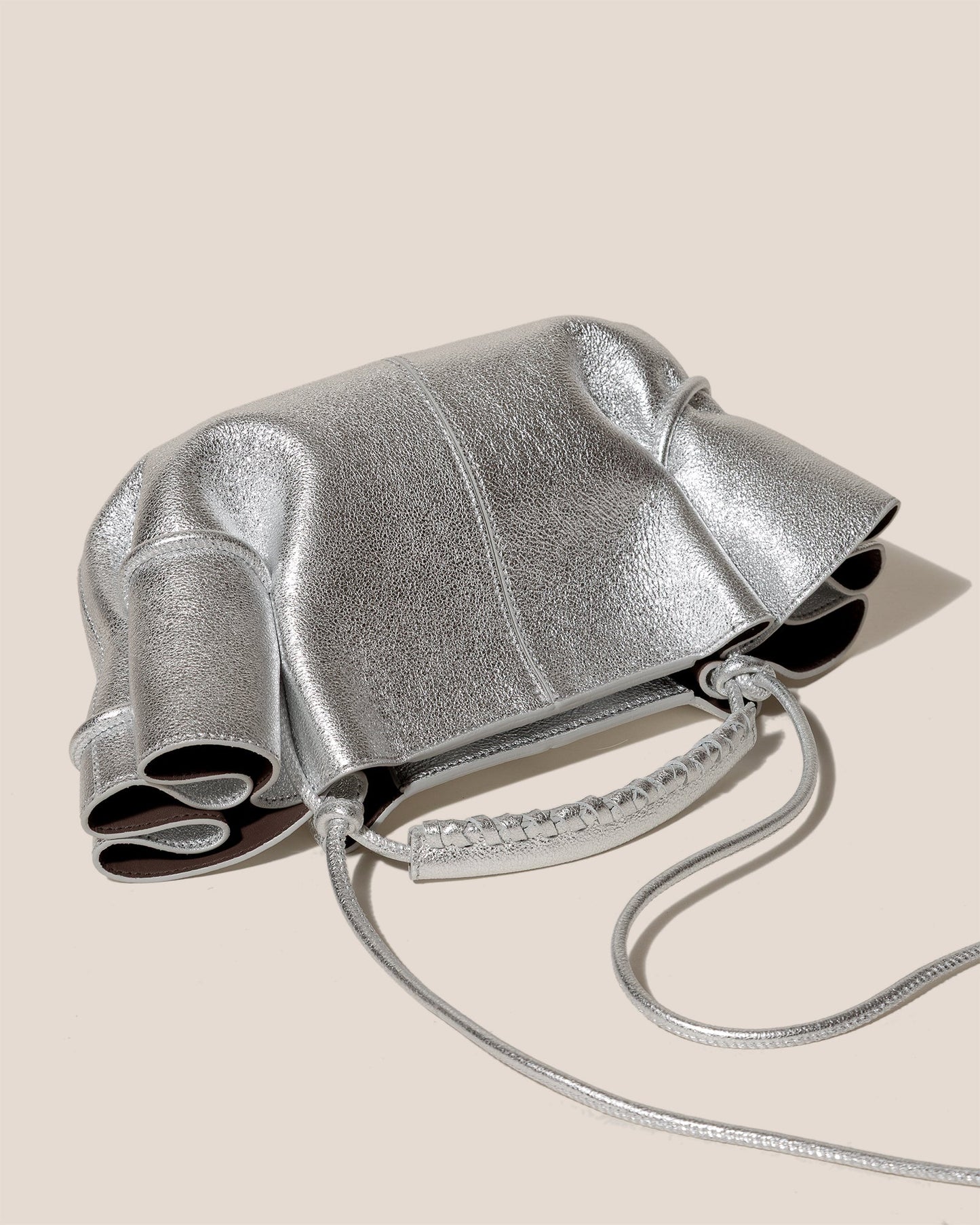 ARTA MINI METALLIC - Pleated Crossbody Bag - Hereu Women