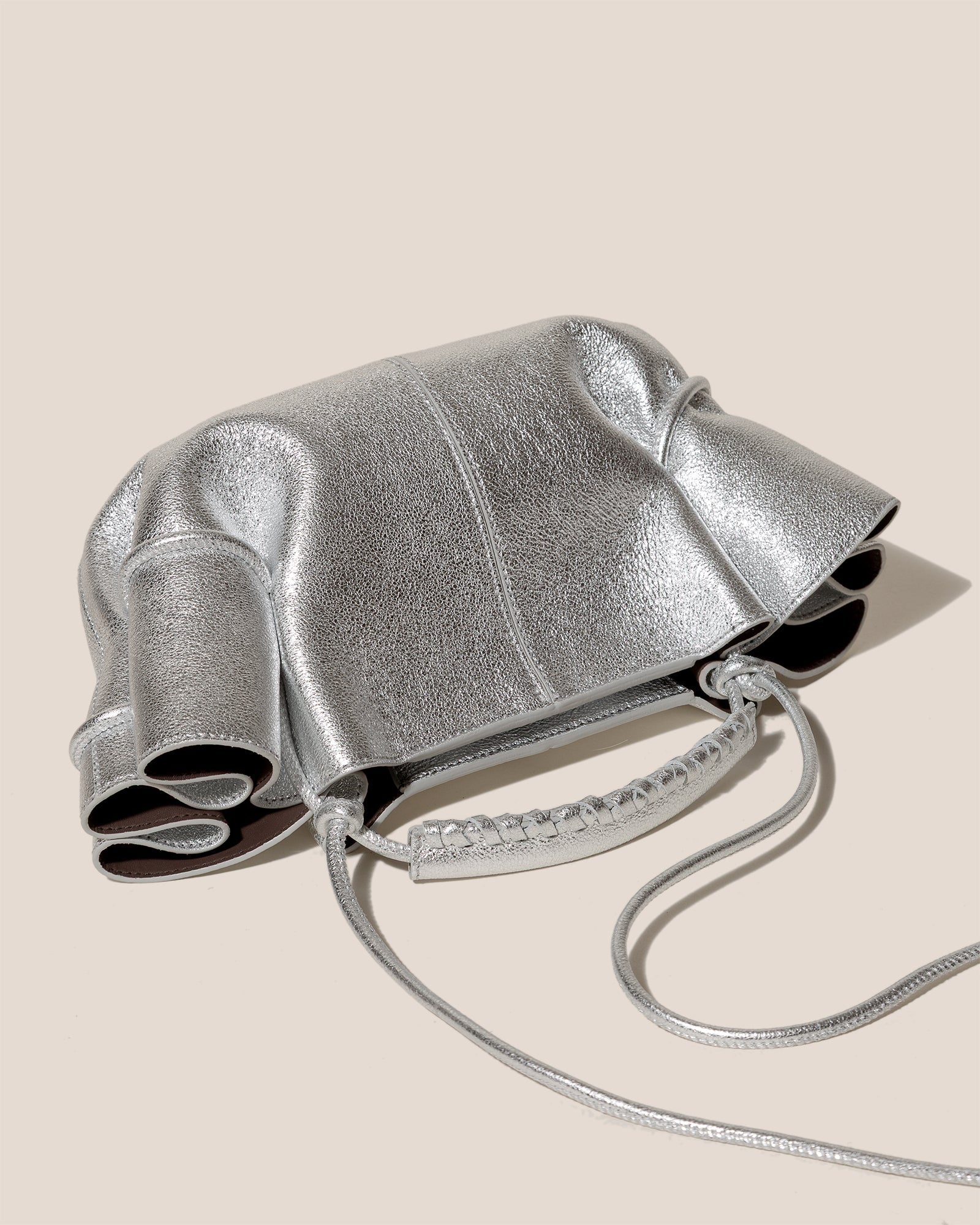 ARTA MINI METALLIC - Pleated Crossbody Bag - Hereu Women