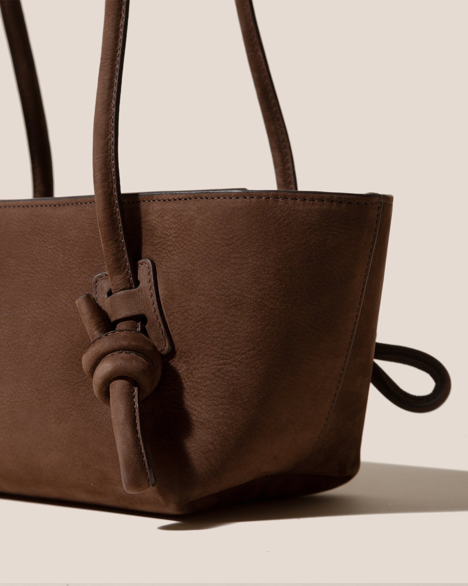 FLECA NUBUCK - Knotted-handle Shoulder Bag - Hereu Women