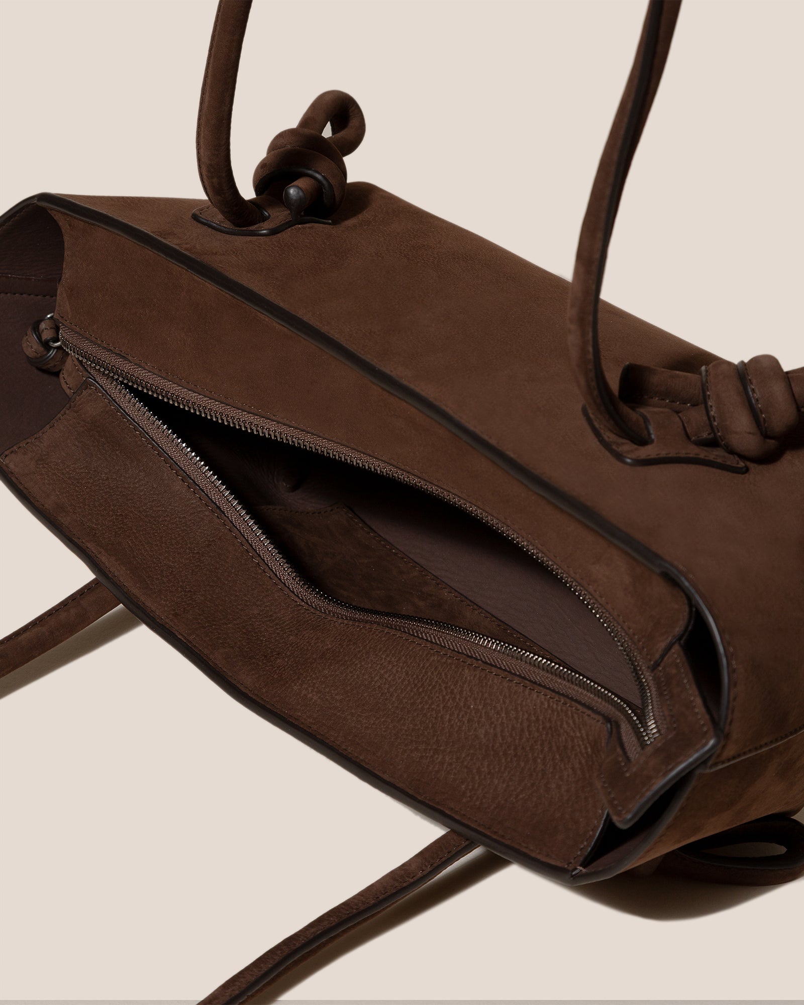 FLECA NUBUCK - Knotted-handle Shoulder Bag - Hereu Women