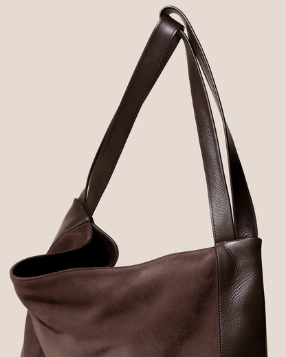 CADOR SUEDE - Slouchy Shoulder Bag - Hereu Women