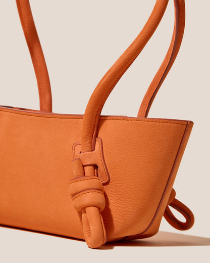 FLECA MINI SHOULDER NUBUCK - Knotted-handle Shoulder Bag - Hereu Women