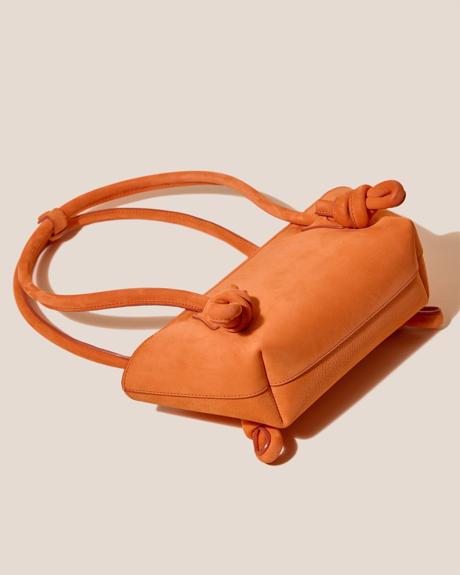FLECA MINI SHOULDER NUBUCK - Knotted-handle Shoulder Bag - Hereu Women
