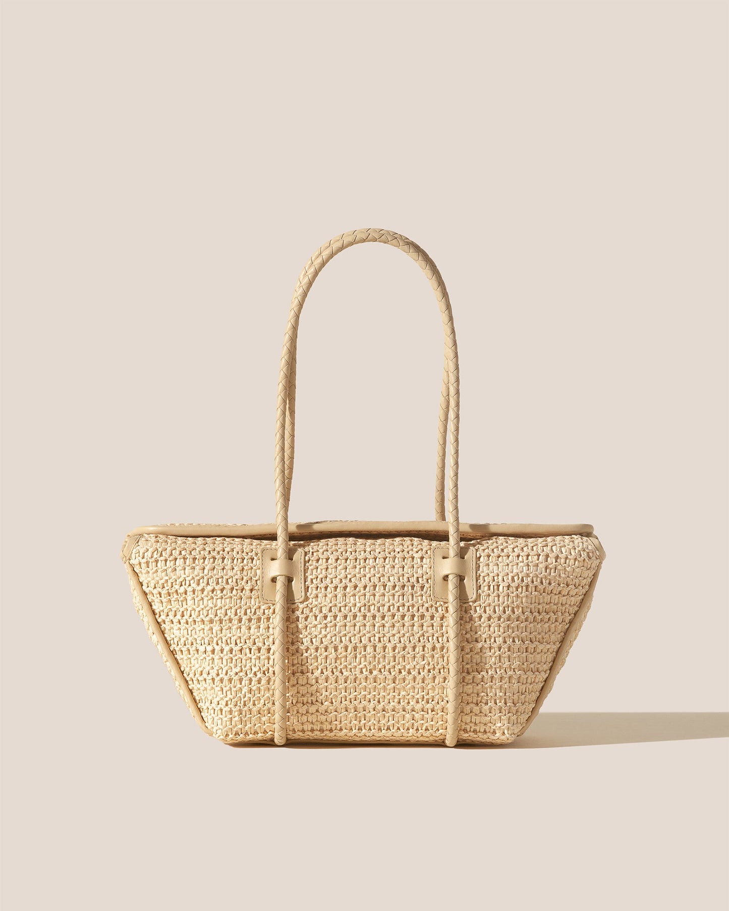 FORNA RAFFIA - Leather Framed Shoulder Bag - Hereu Women