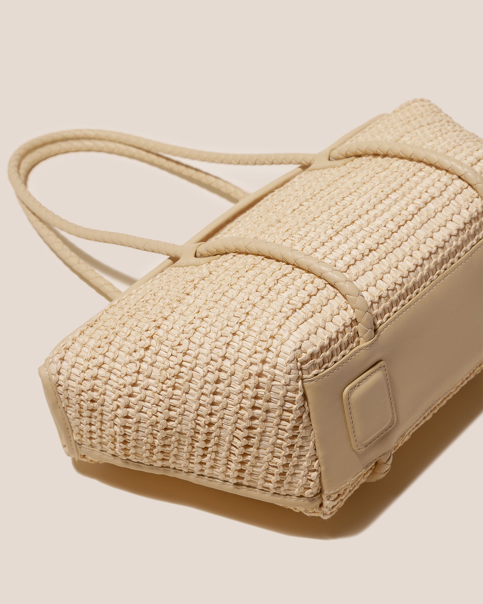 FORNA RAFFIA - Leather Framed Shoulder Bag - Hereu Women