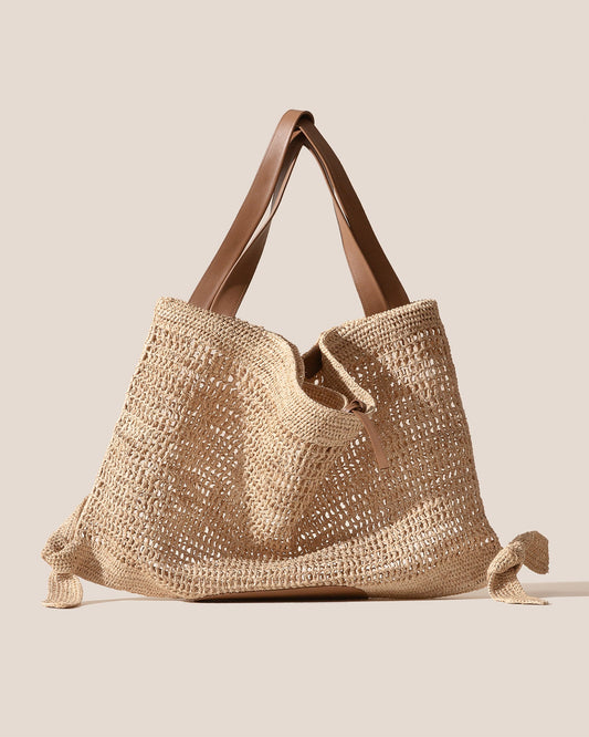 CADOR RAFFIA MESH - Slouchy Shoulder Bag - Hereu Women