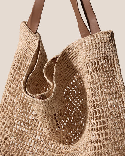 CADOR RAFFIA MESH - Slouchy Shoulder Bag - Hereu Women