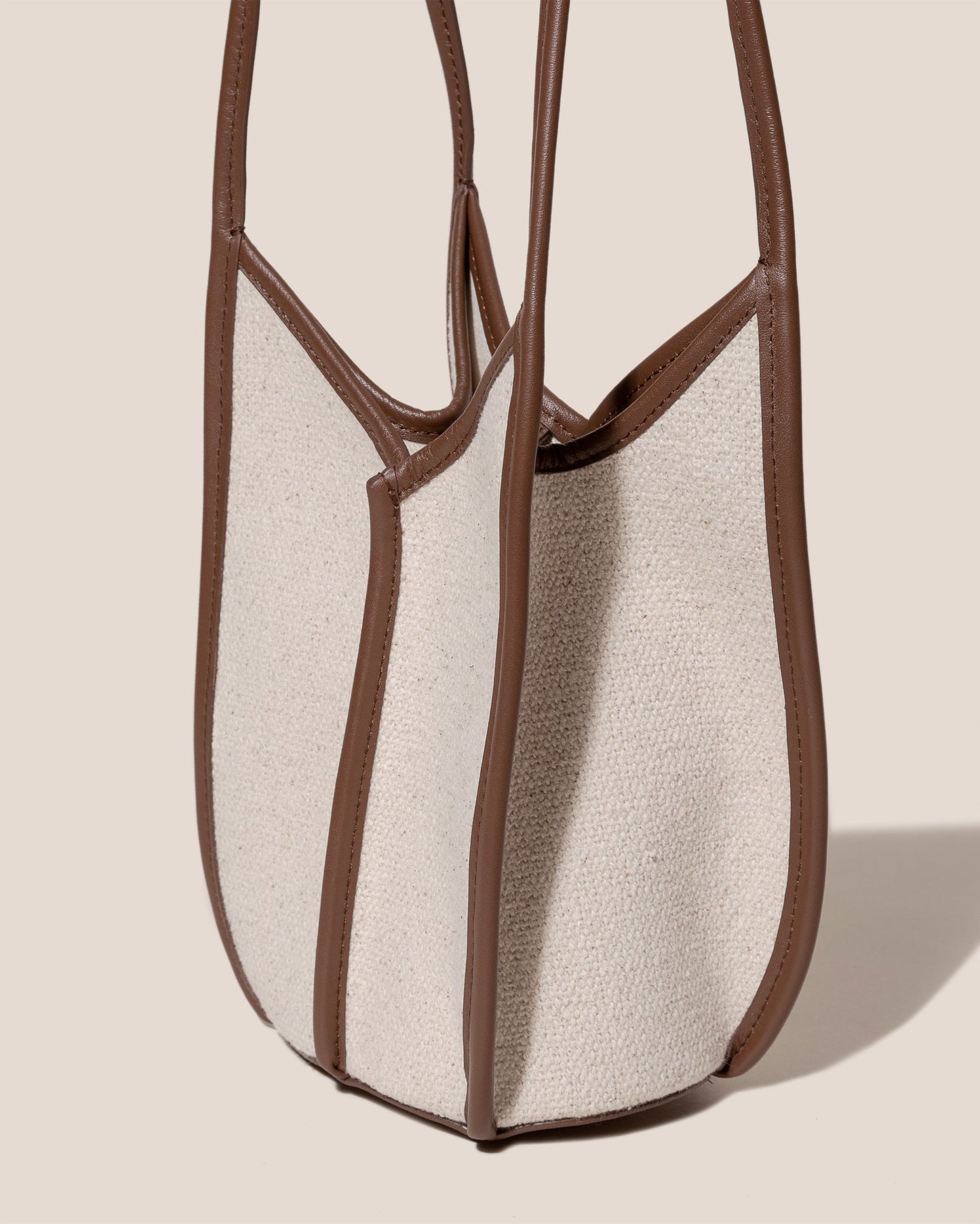 CALELLA BUCKET CANVAS - Leather-trimmed Shoulder Bag - Hereu Women