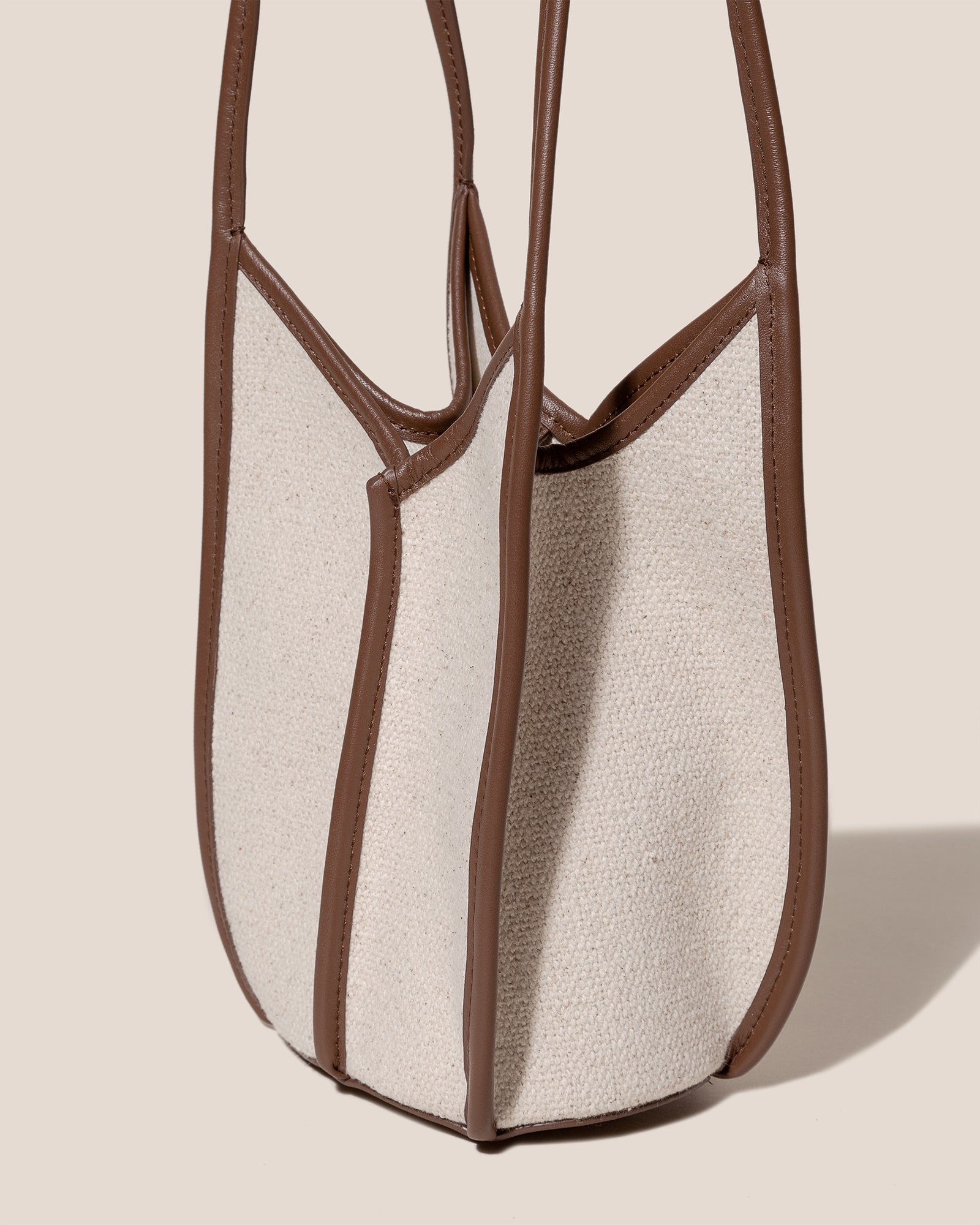 CALELLA BUCKET CANVAS - Leather-trimmed Shoulder Bag - Hereu Women