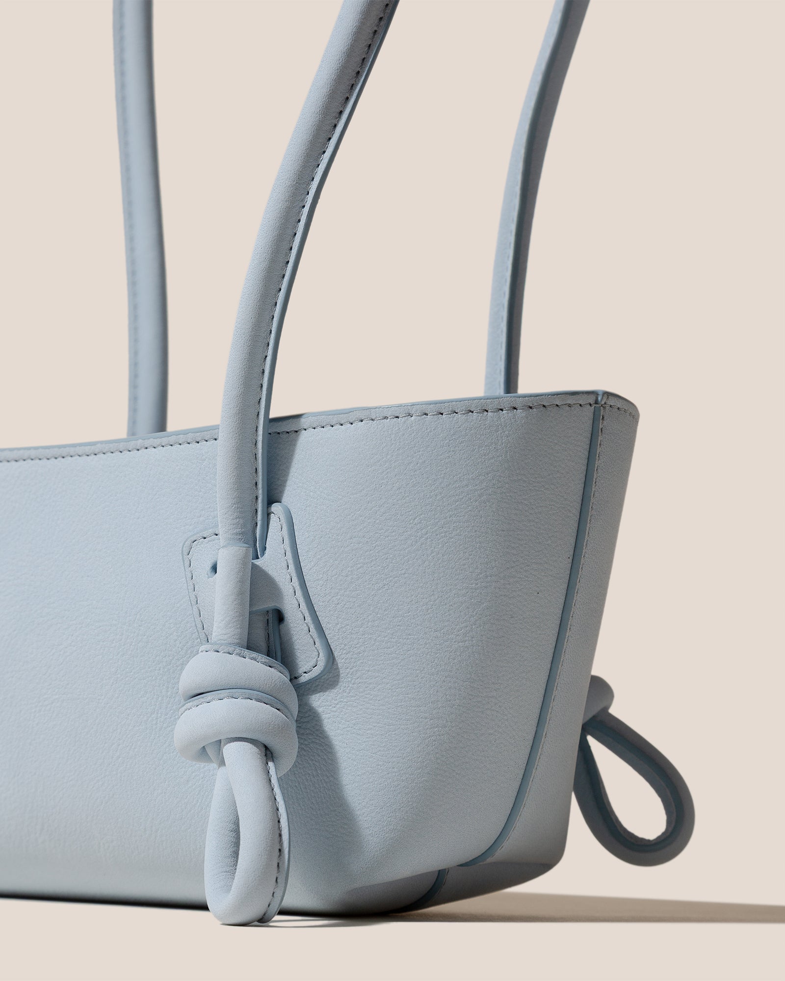 FLECA MINI SHOULDER NUBUCK - Knotted-handle Shoulder Bag - Hereu Women