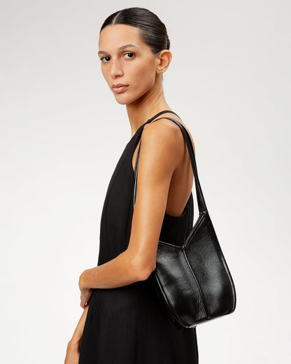 CALELLA BUCKET LEATHER - Leather-trimmed Shoulder Bag - Hereu Women