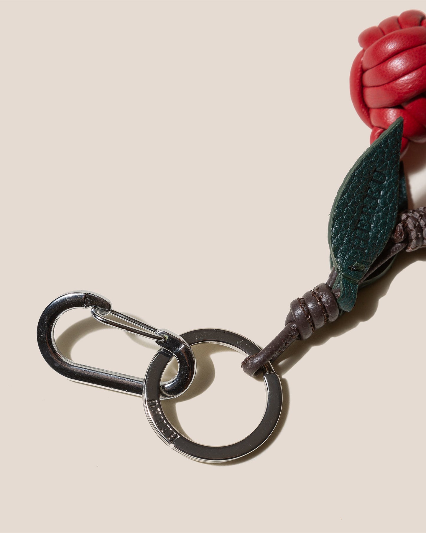 CIRERES - Hand-Knotted Cherries Leather Key Holder - Hereu Women