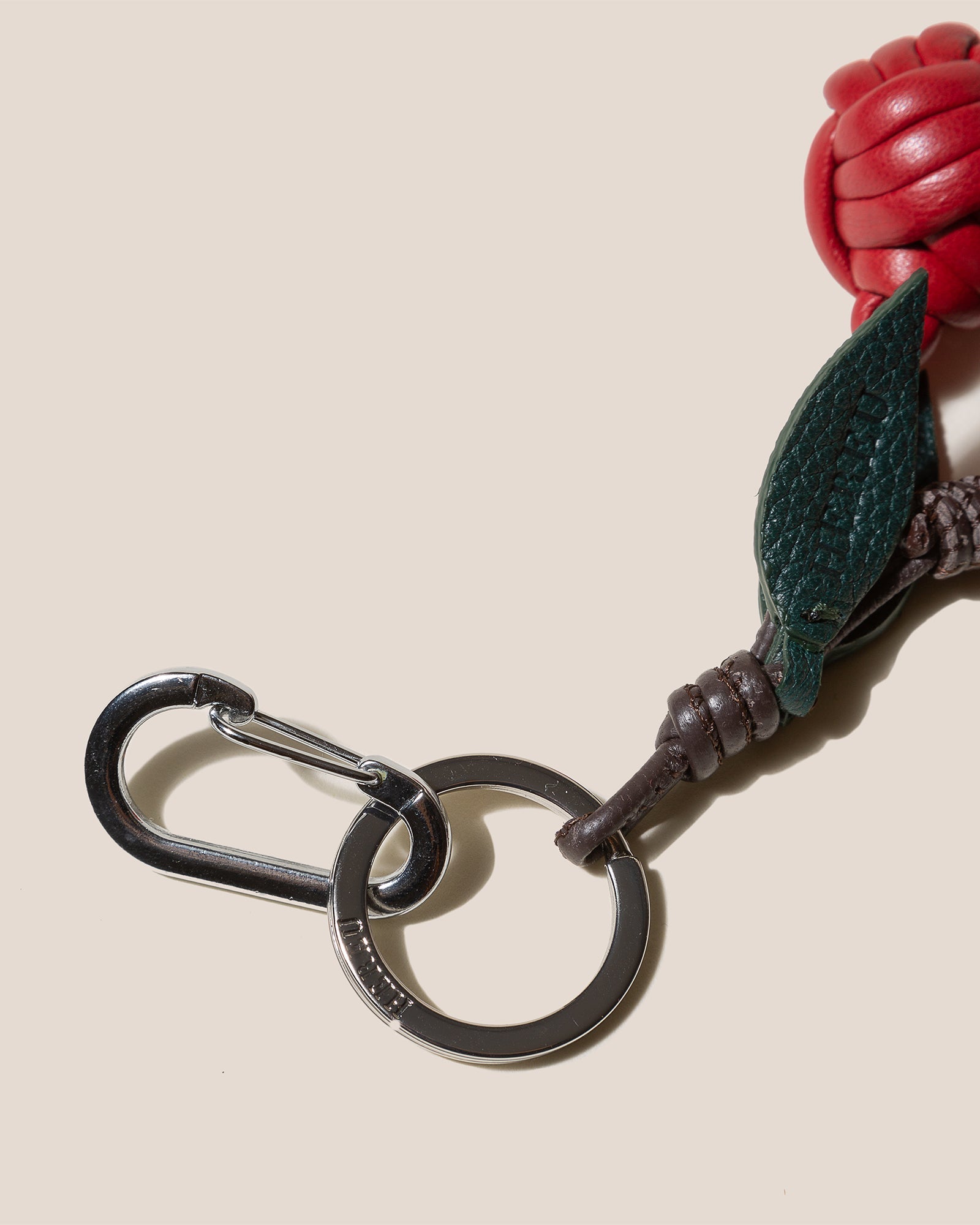 CIRERES - Hand-Knotted Cherries Leather Key Holder - Hereu Women