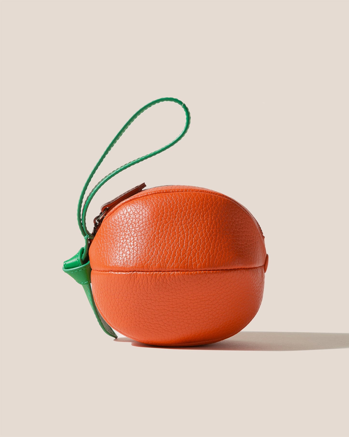 TARONJA PURSE - Orange-Shaped Leather Coin Purse - Hereu Women