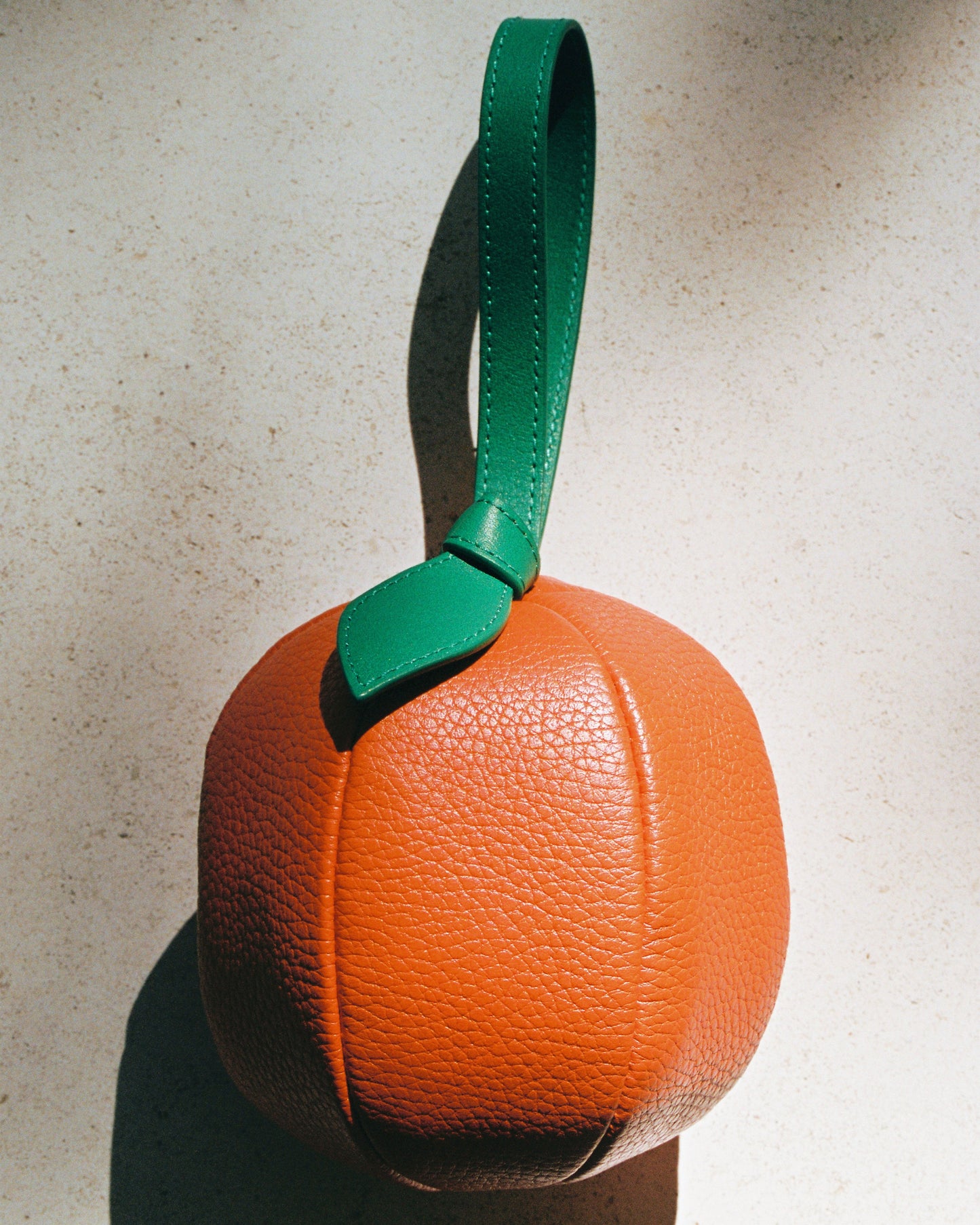 TARONJA PURSE - Orange-Shaped Leather Coin Purse - Hereu Women