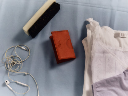 RODONA - Foldable Leather Card Holder - Hereu Women