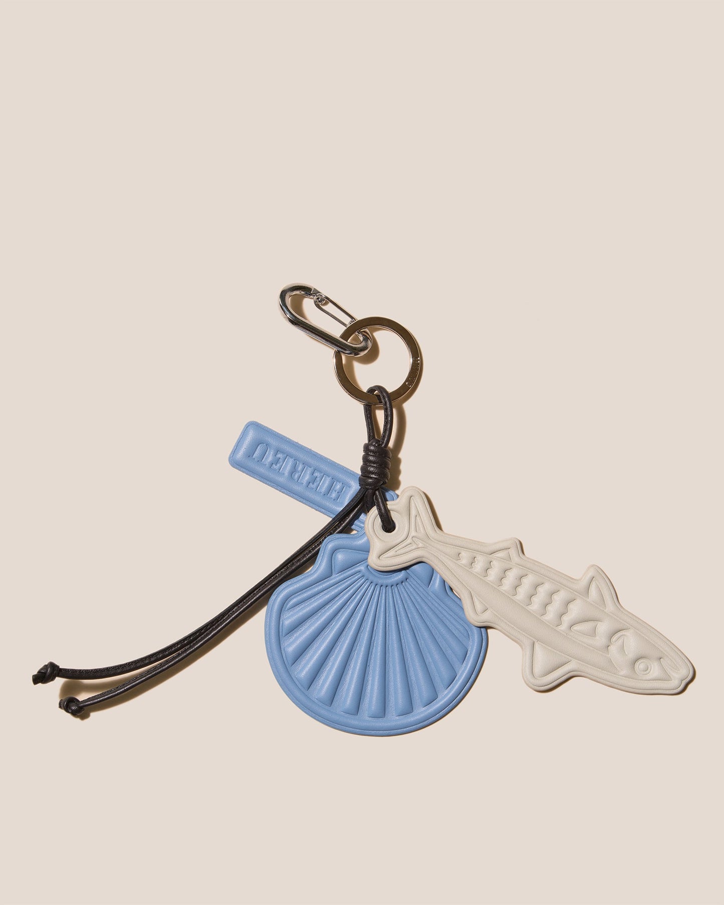 LAMAR KEYCHAIN - Embossed Leather Keychain - Hereu Women