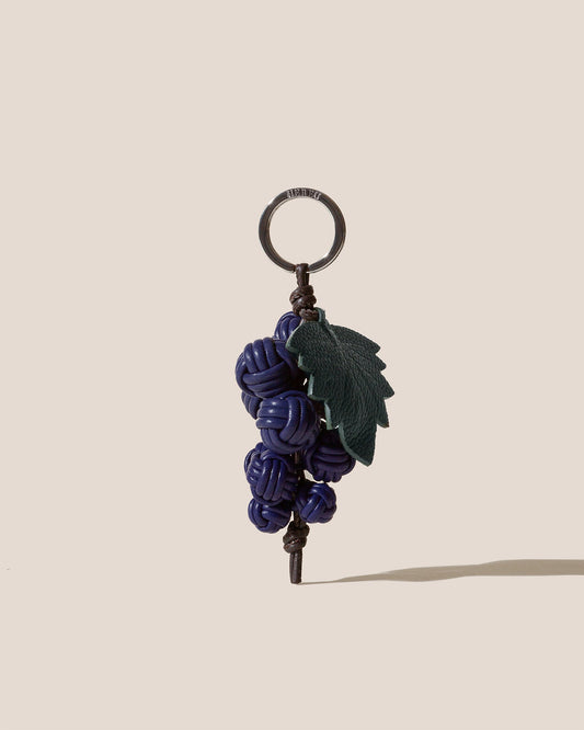 RAÏM - Hand-Knotted Grapes Leather Key Holder - Hereu Women