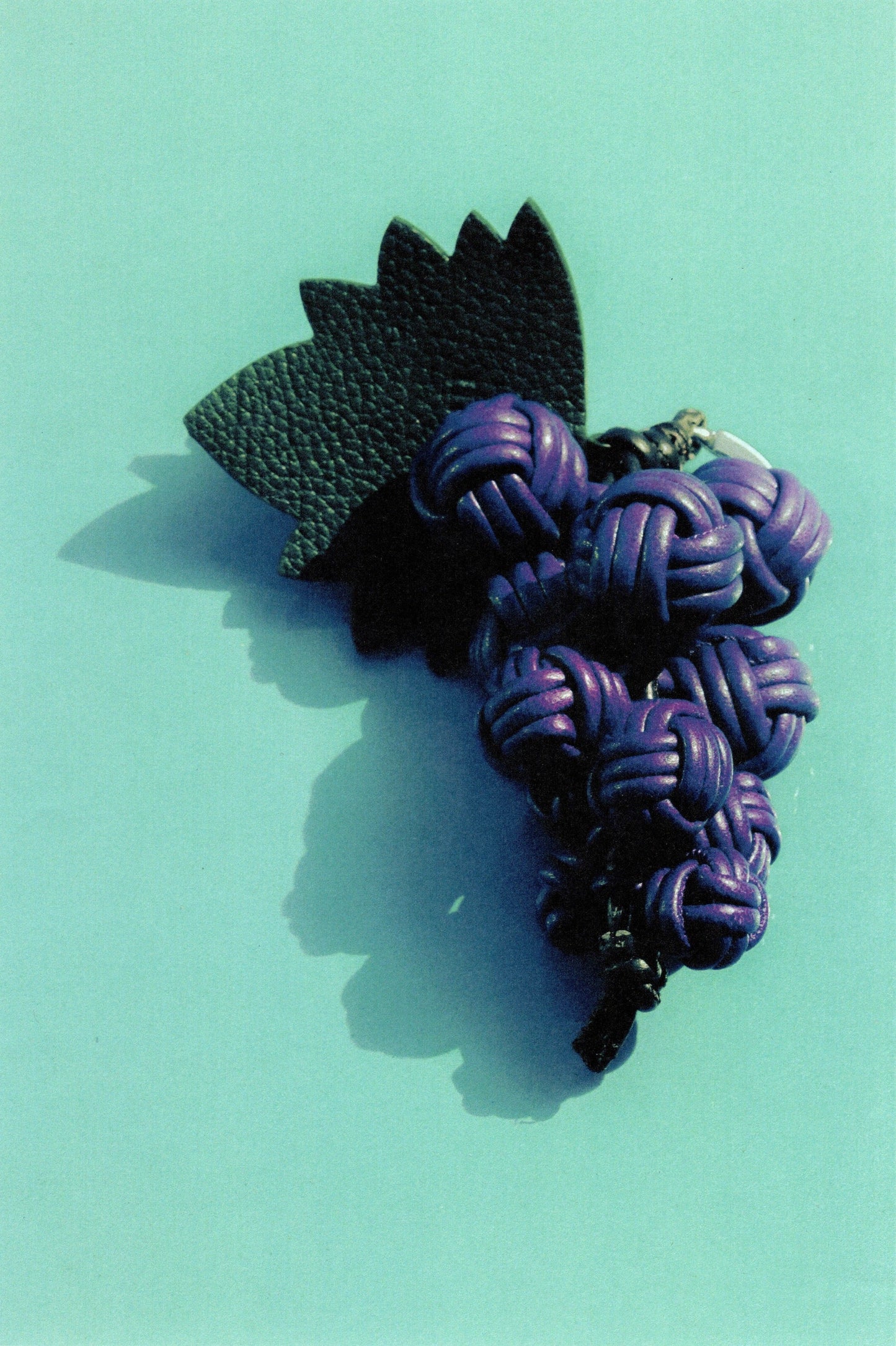 RAÏM - Hand-Knotted Grapes Leather Key Holder - Hereu Women