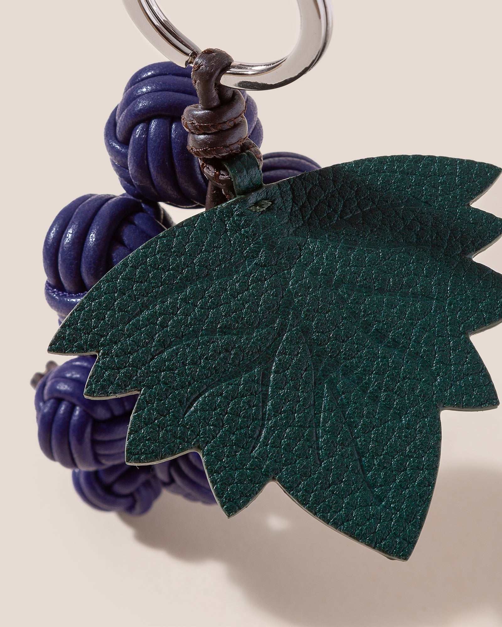 RAÏM - Hand-Knotted Grapes Leather Key Holder - Hereu Women