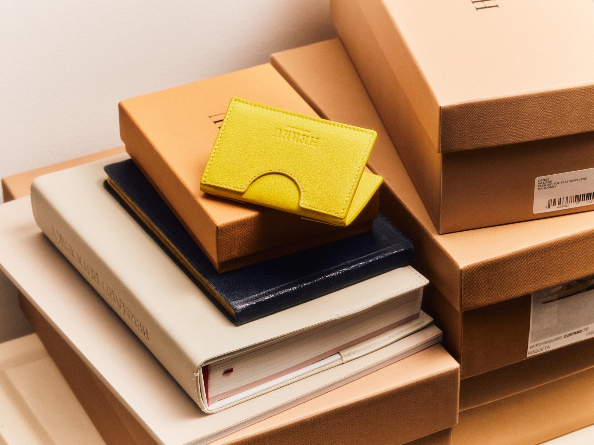 RODONA - Foldable Leather Card Holder - Hereu Women