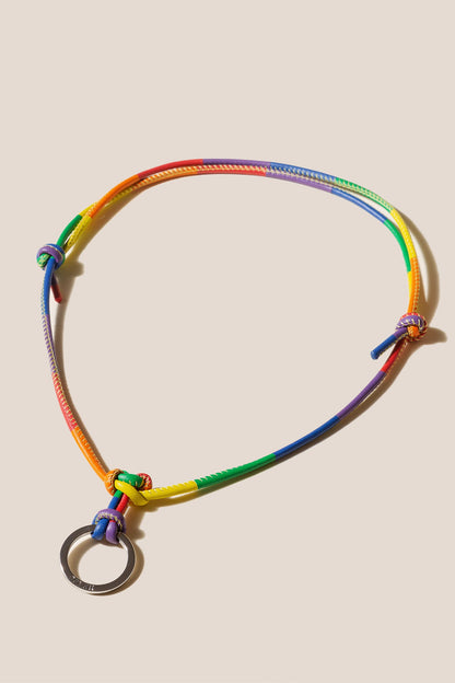 PRIDE KEYCHAIN - Multicoloured Patchwork Keychain - Hereu Women